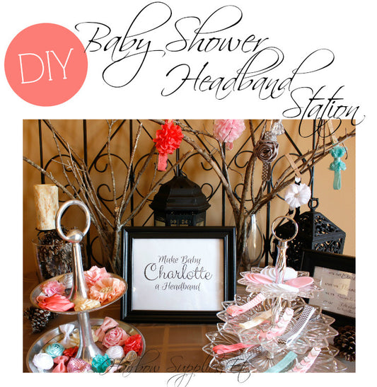 Baby Shower Headband Station