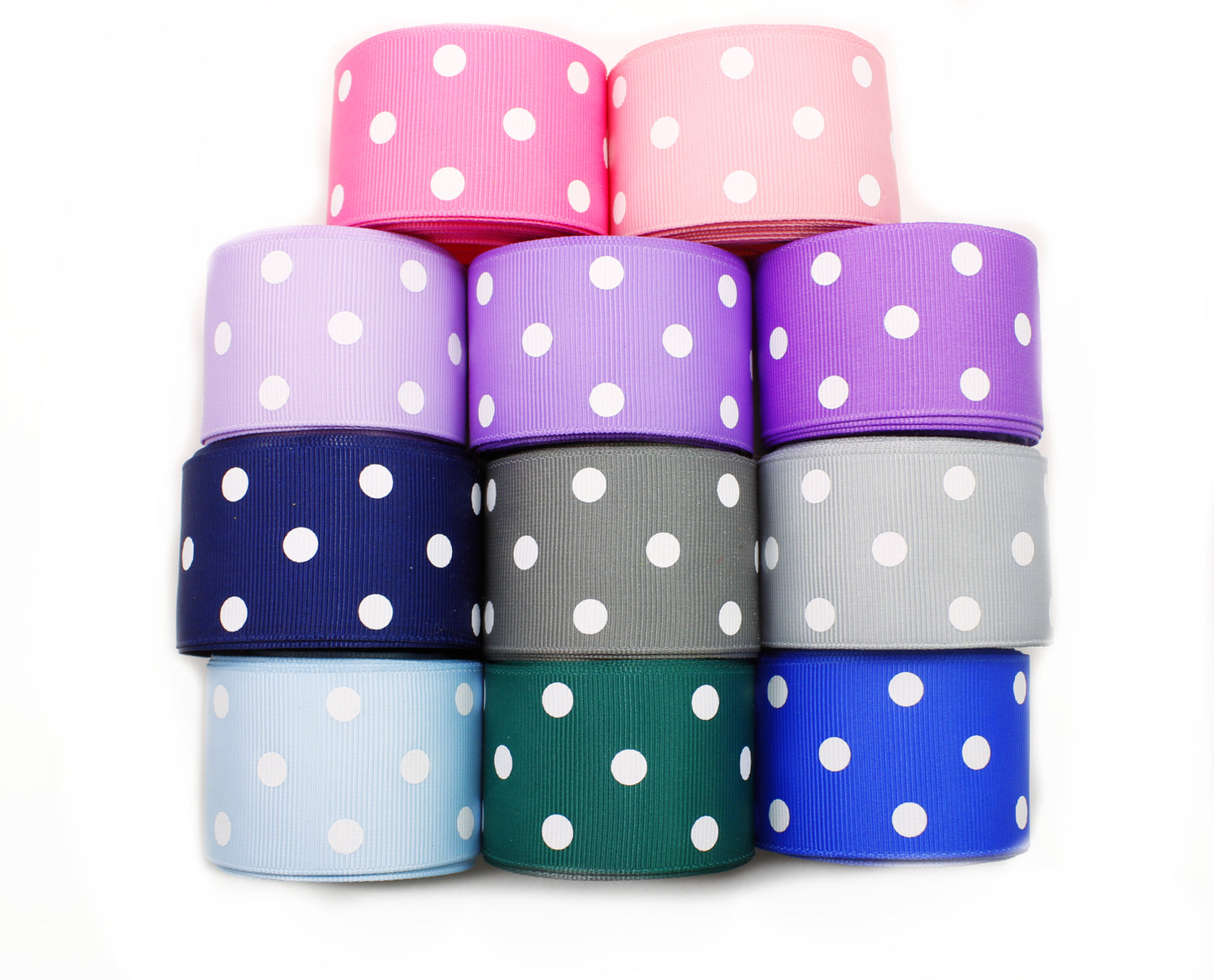 Ribbon - Swiss Dots 3/8 inch - Hairbow Supplies, Etc.