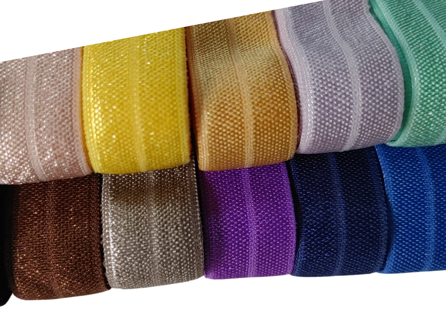 Solid Fold Over Elastic Variety Pack - 20 yards 1 yard of Each Color